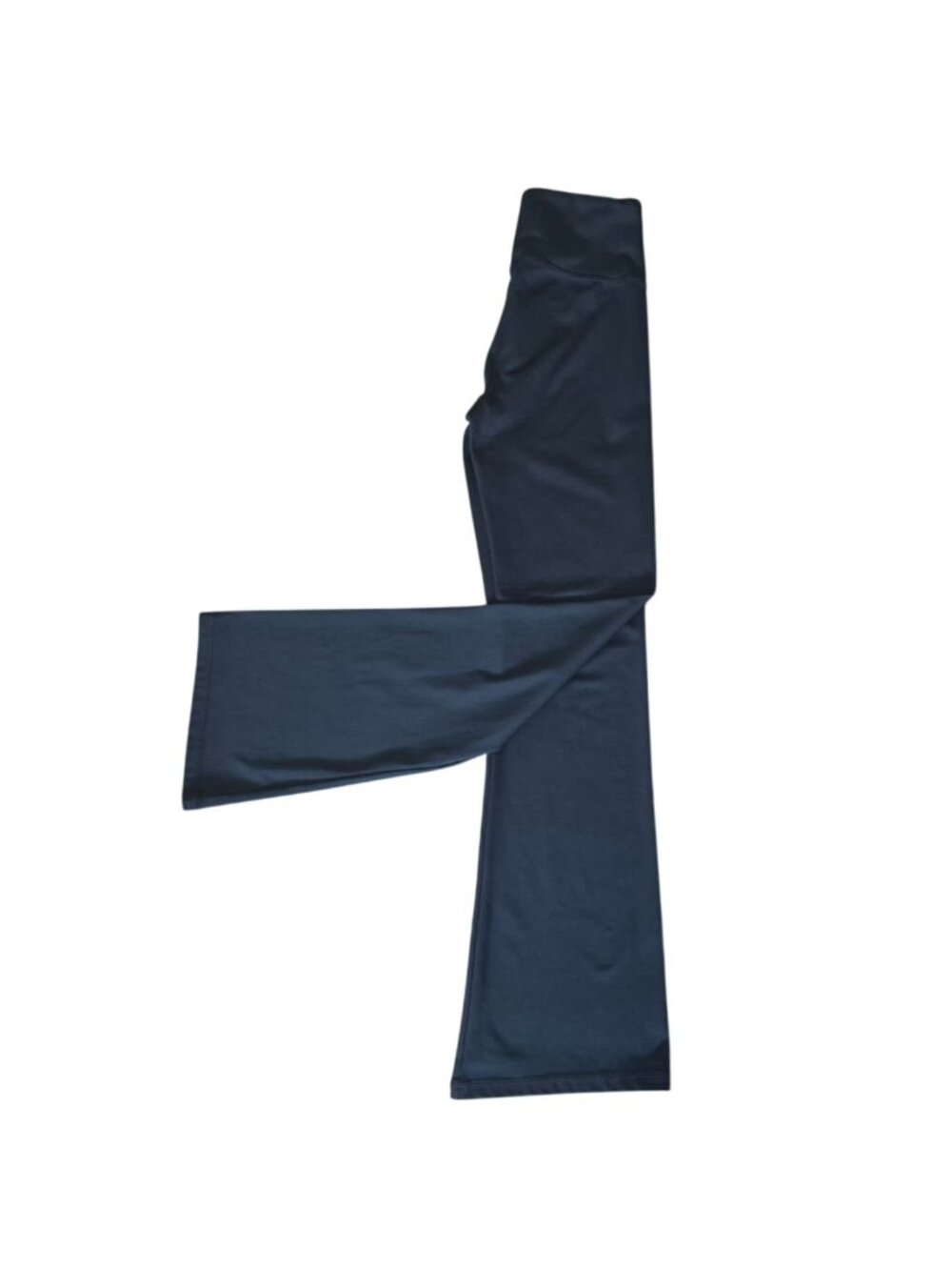 American Eagle The Everything Flare Pants Small Black Solid High Rise Stretch